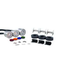 Kasco-3 SS Light Kit 120Volt AC (5 colored lenses & caps,   50' cord, brackets, connectors & clips)